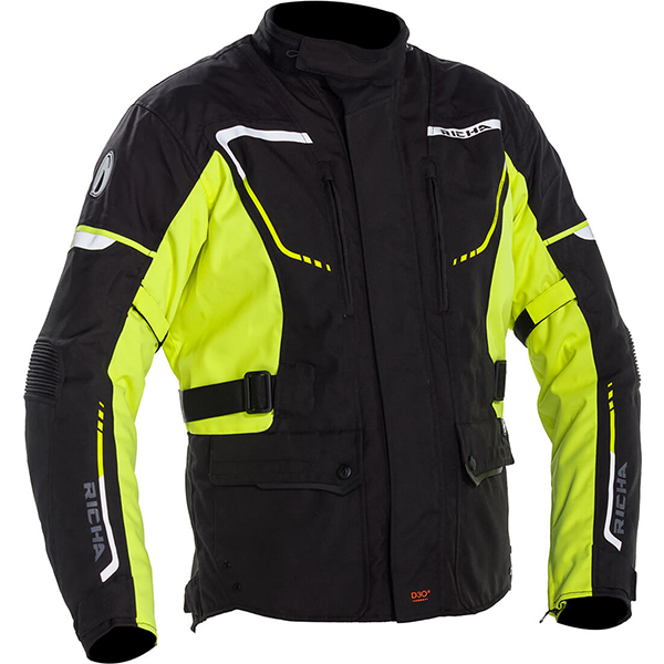 Richa RICHA PHANTOM 2 JACKET BLACK/FLU